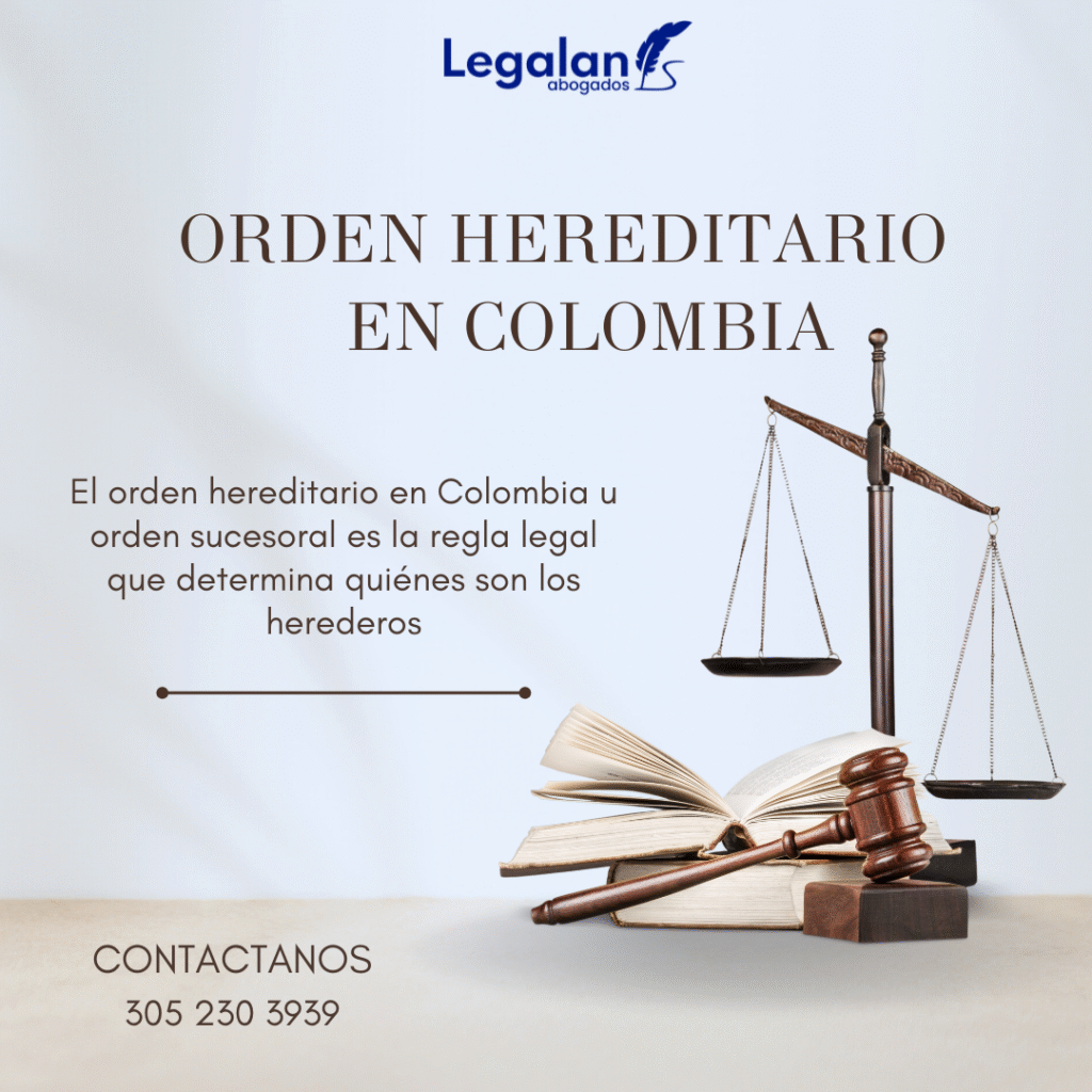 Orden hereditario en Colombia